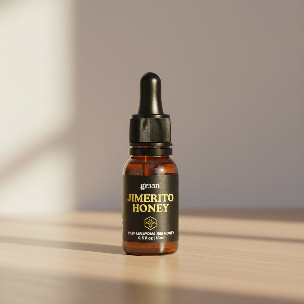 Ad for Gr33n Soursop Extract with fruit image and health benefit claims.