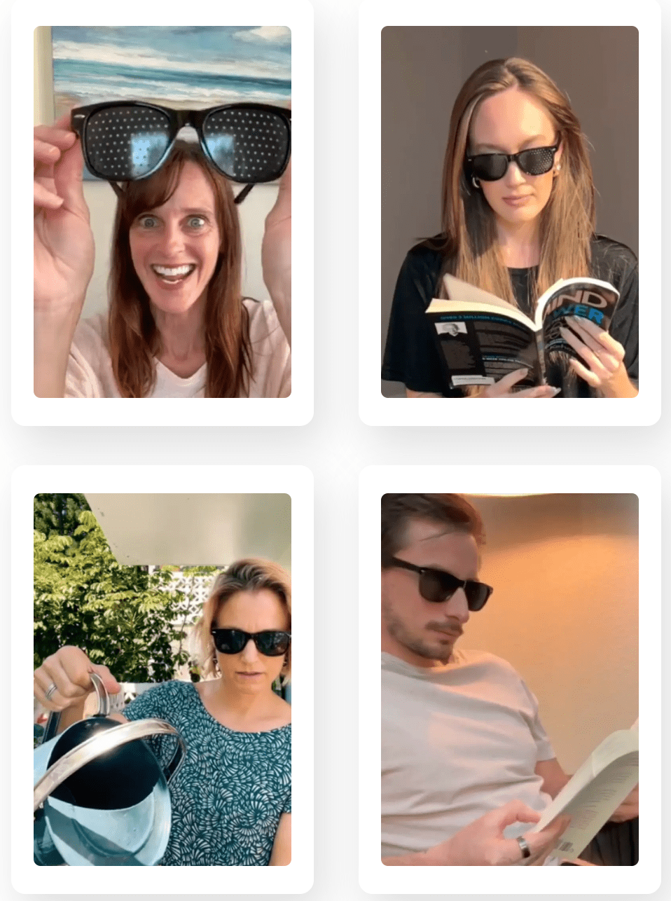 Vision Correction Pinhole Glasses - Gr33n