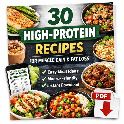 30 High-Protein Recipes for Muscle Gain & Fat Loss