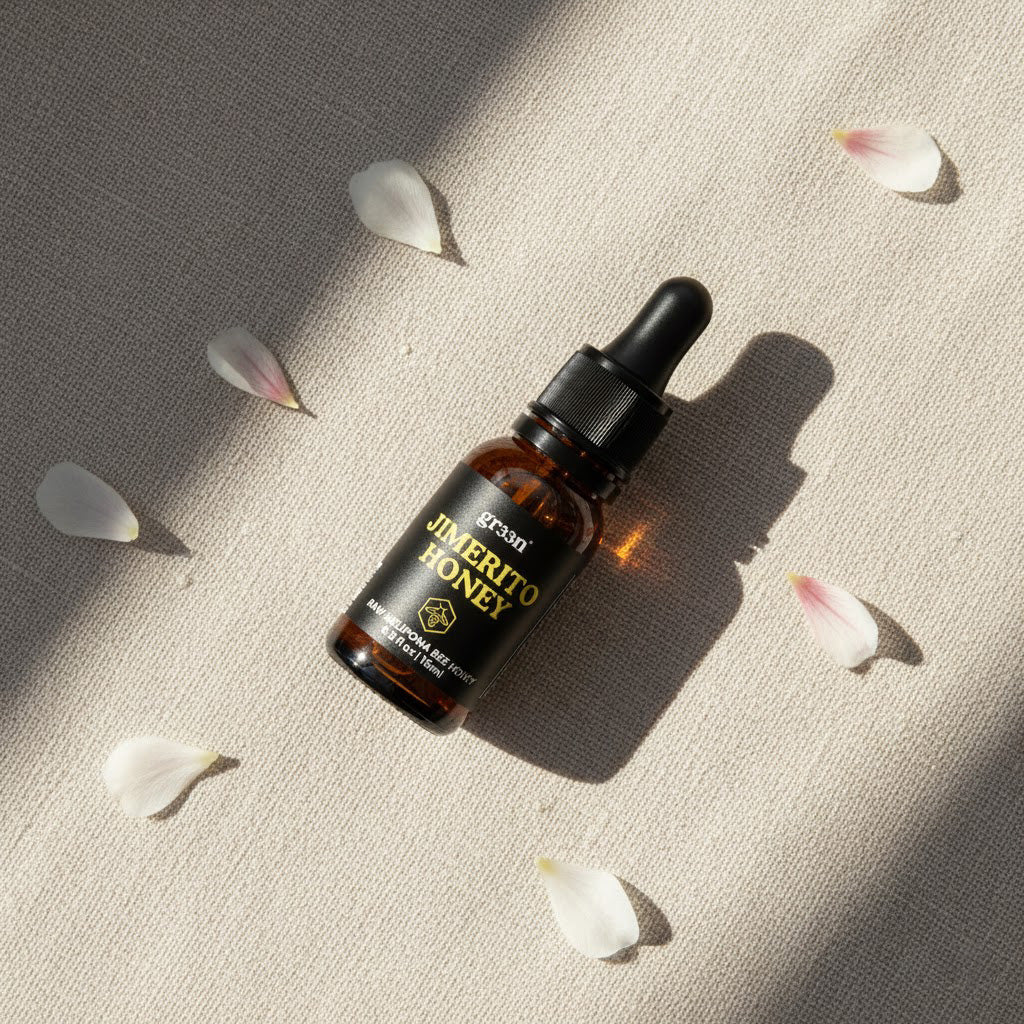 Ad for Gr33n Soursop Extract with fruit image and health benefit claims.