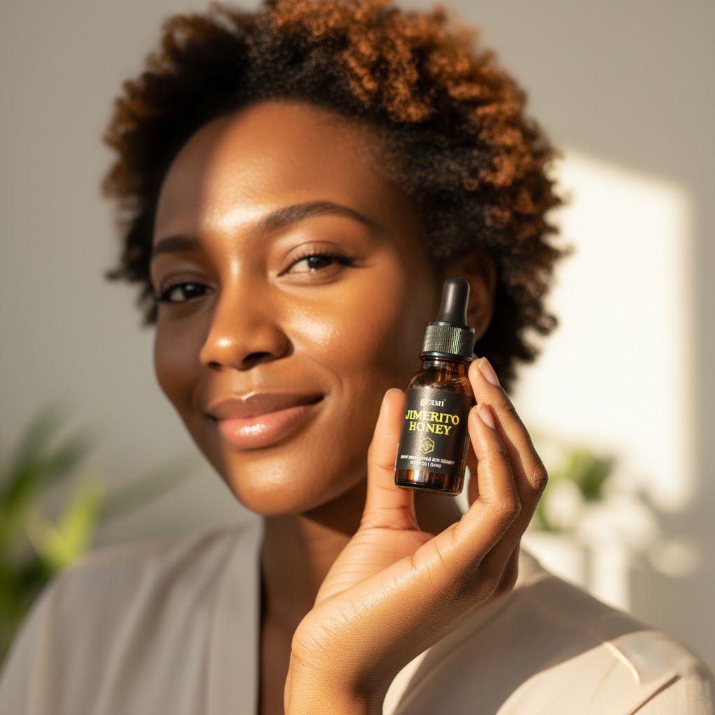 Ad for Gr33n Soursop Extract with fruit image and health benefit claims.