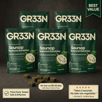 Soursop Immune Gummies - Gr33n