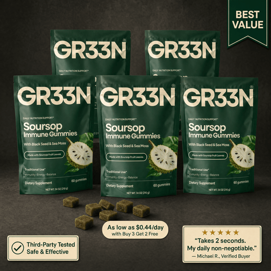 Soursop Immune Gummies - Gr33n