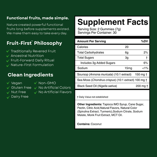Soursop Immune Gummies
